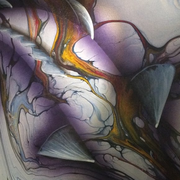 Koi oil Painting - Picture 4 of 4